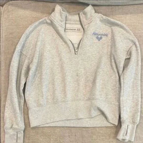 Abercrombie Kid's Quarter-Zip Sweatshirt 11/12 - Picture 4 of 7